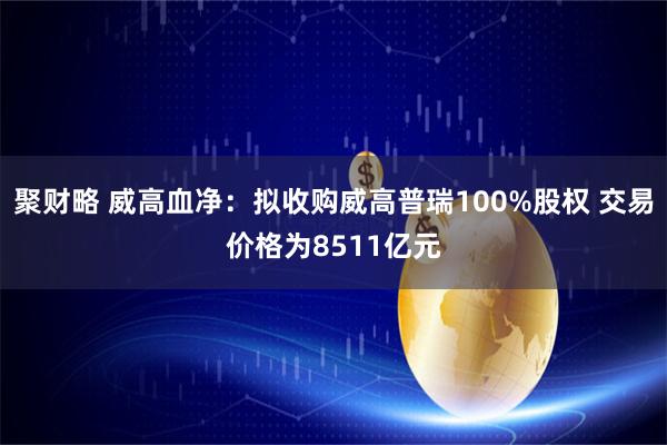 聚财略 威高血净：拟收购威高普瑞100%股权 交易价格为8511亿元